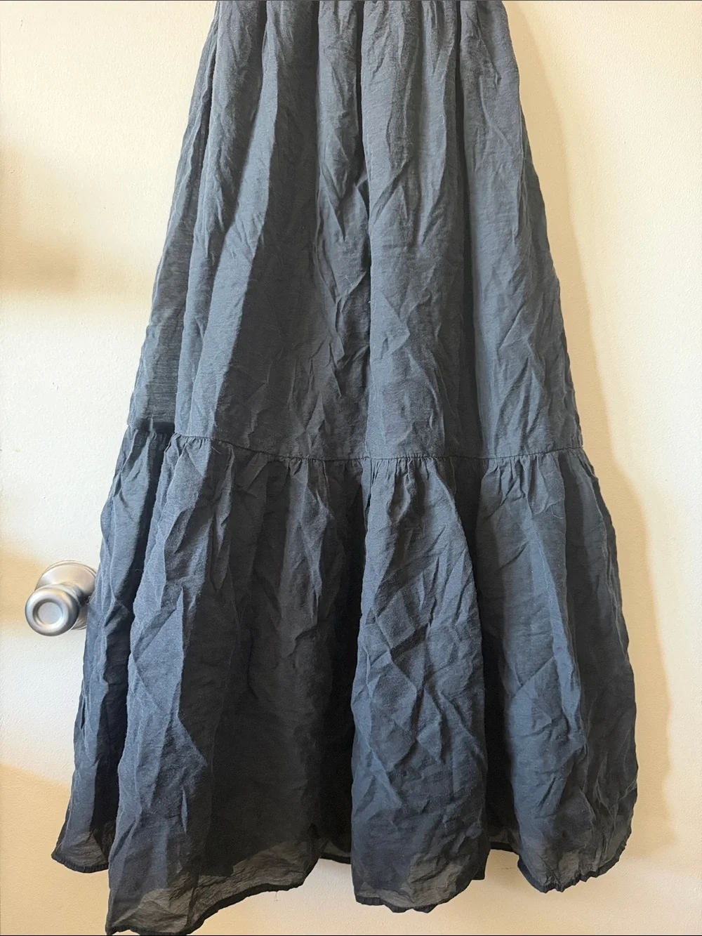 Abercrombie & Fitch|Black CottagecorePuff Sleeve Maxi Dress Smocked Waist|XS|GUC